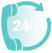 24by7 support icon