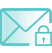 Secure email account icon 